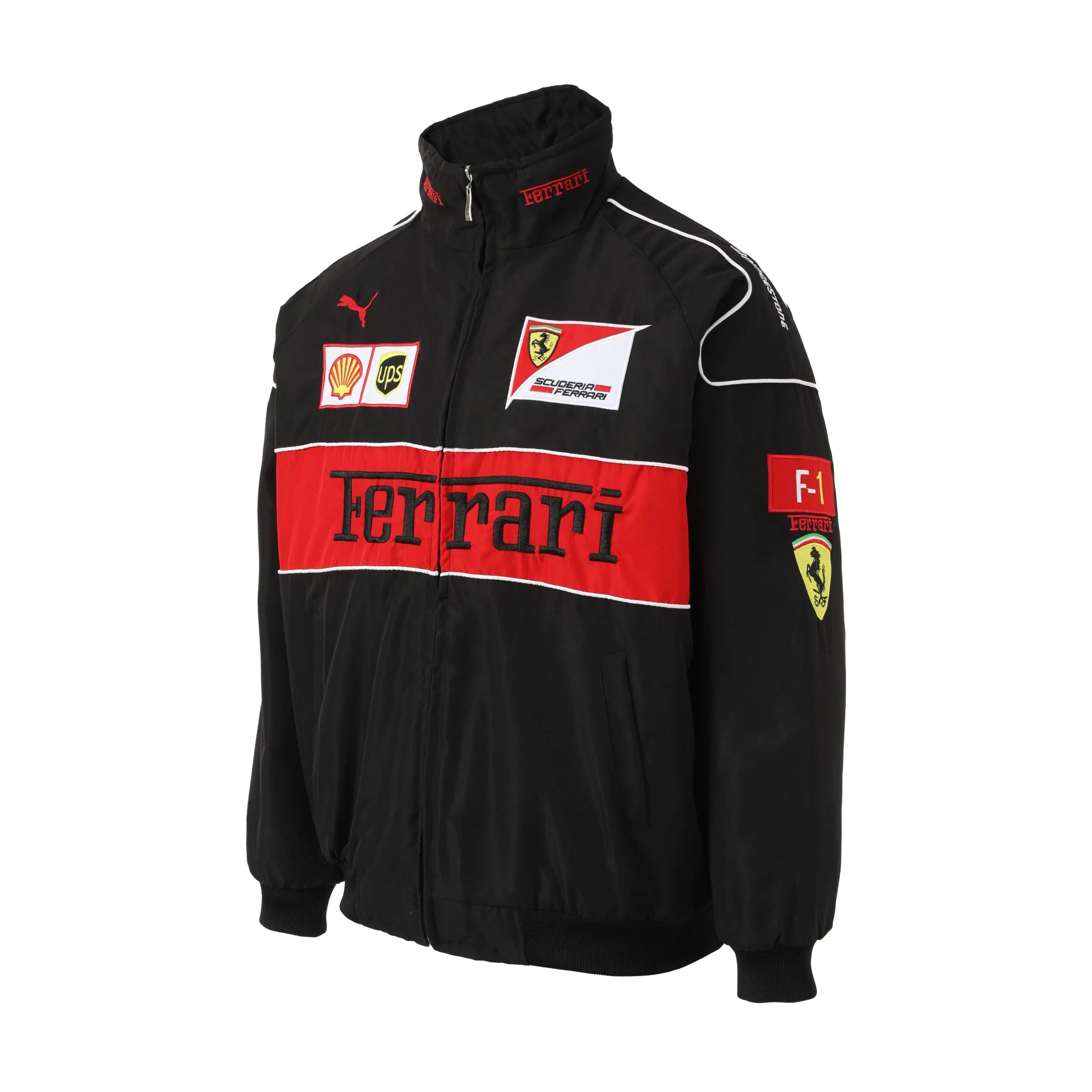 Black Ferrari Vintage Racing Jacket