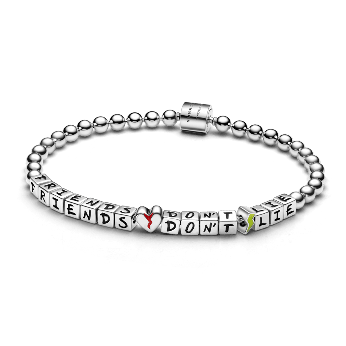 Bracelete Prata Stranger Things Friends Don_T Lie