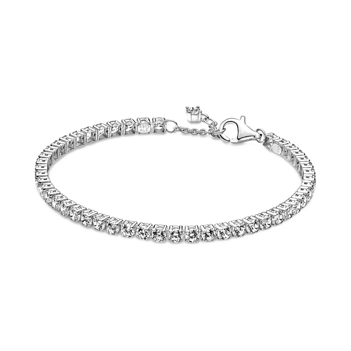 Bracelete Cravejado Zircônia Transparente