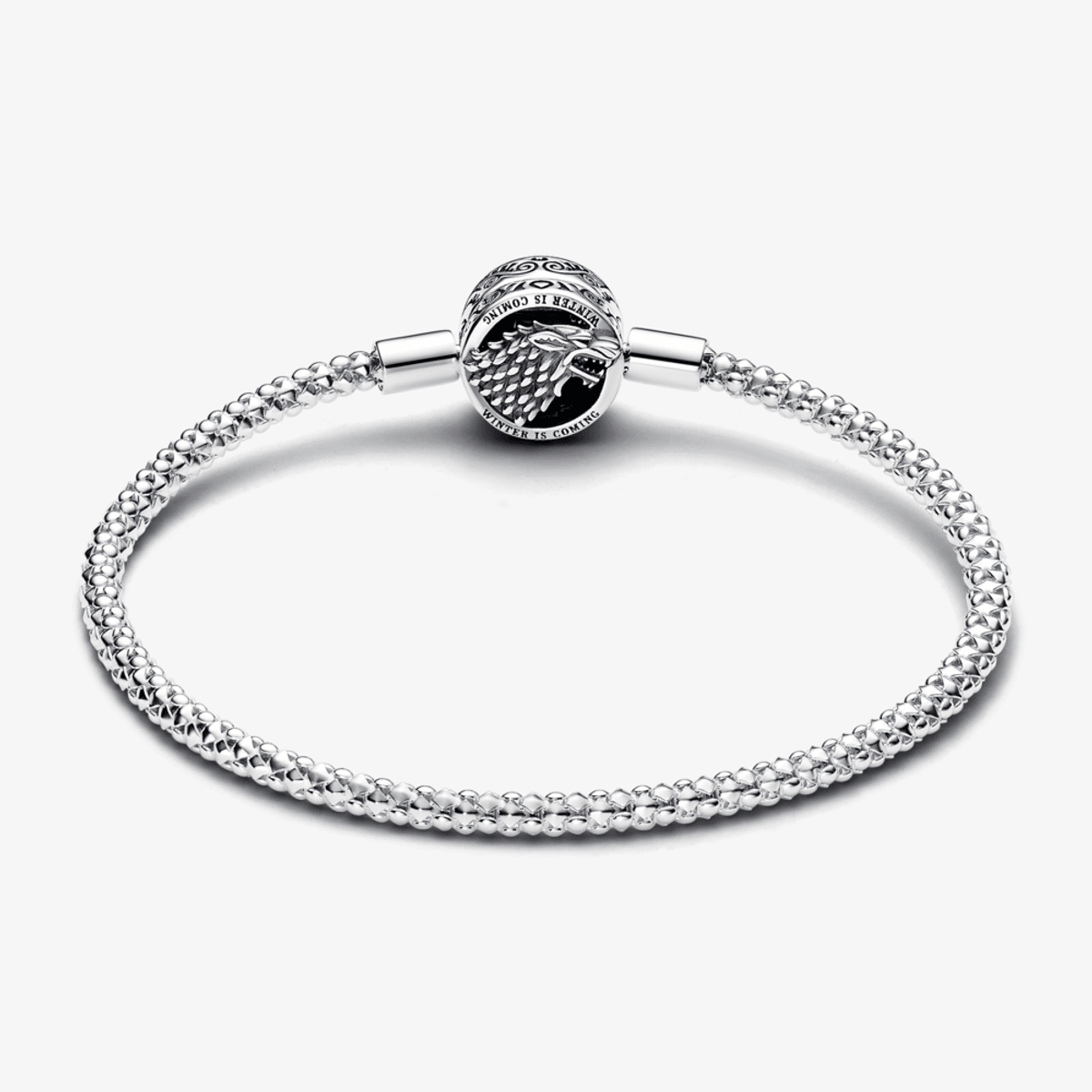 Bracelete de Prata GOT - Fecho Casa Stark