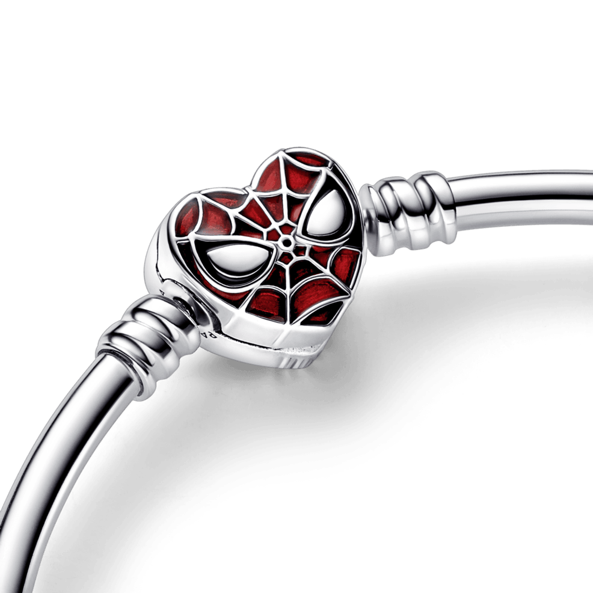 Bracelete de Prata Rígido Marvel - Homem-Aranha Prata 925