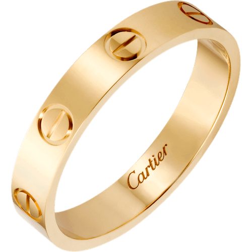 ALIANÇA LOVE, Banhado em Ouro 750