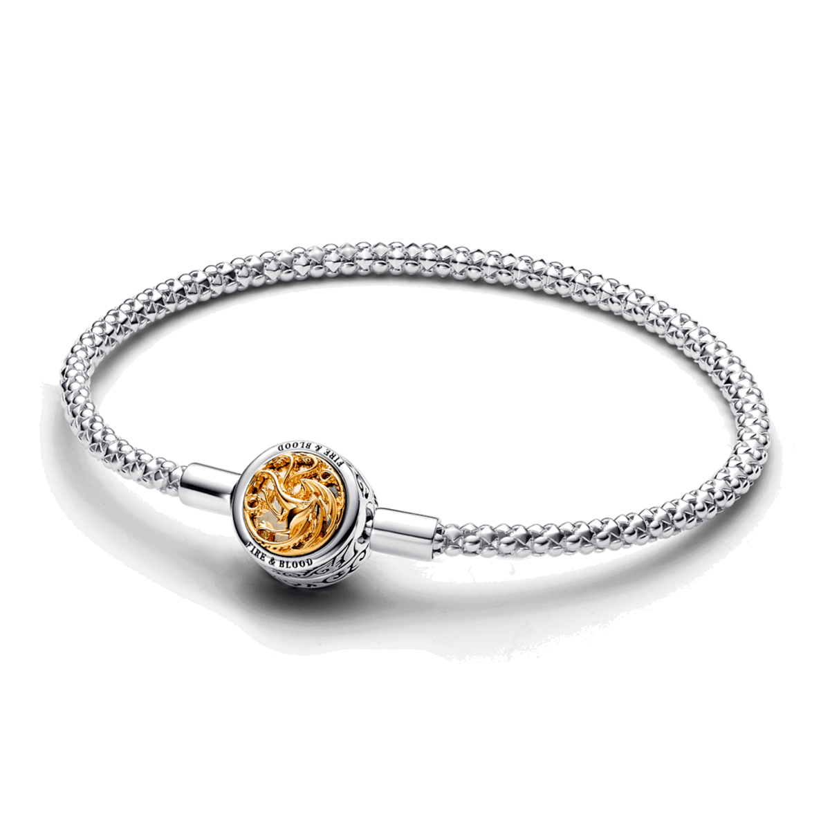 Bracelete de Prata GOT - Fecho Casa Stark