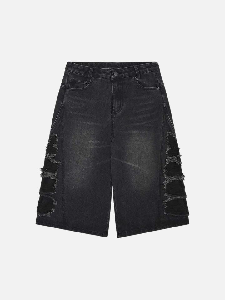 Bermuda Jeans Jorts Preto SharkSide