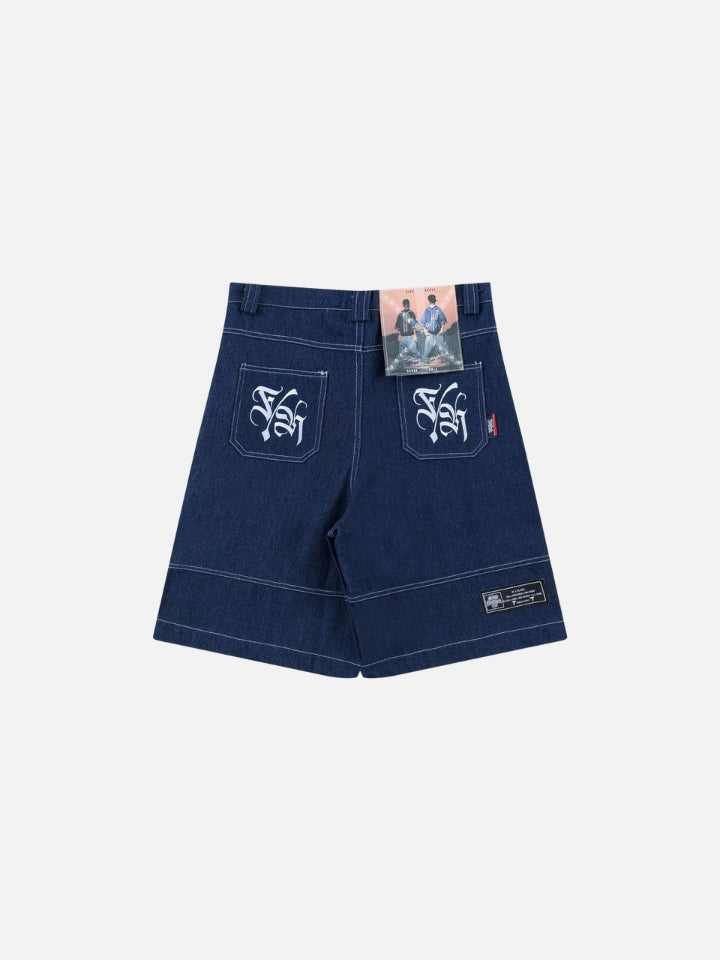 Bermuda Jeans Jorts com Bolsos Hope