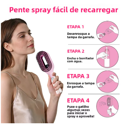 (OFERTA POR TEMPO LIMITADO COMPRE 1 E LEVE 2 ) ESCOVA BORRIFADORA WEPINK