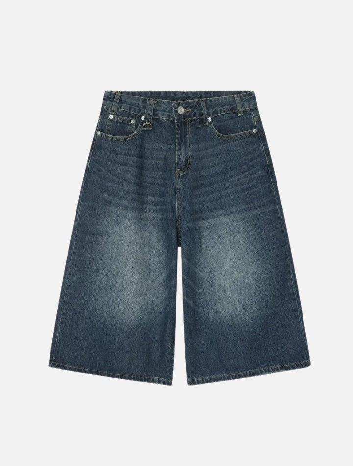 Bermuda Jeans Jorts com Bolsos Tekinine