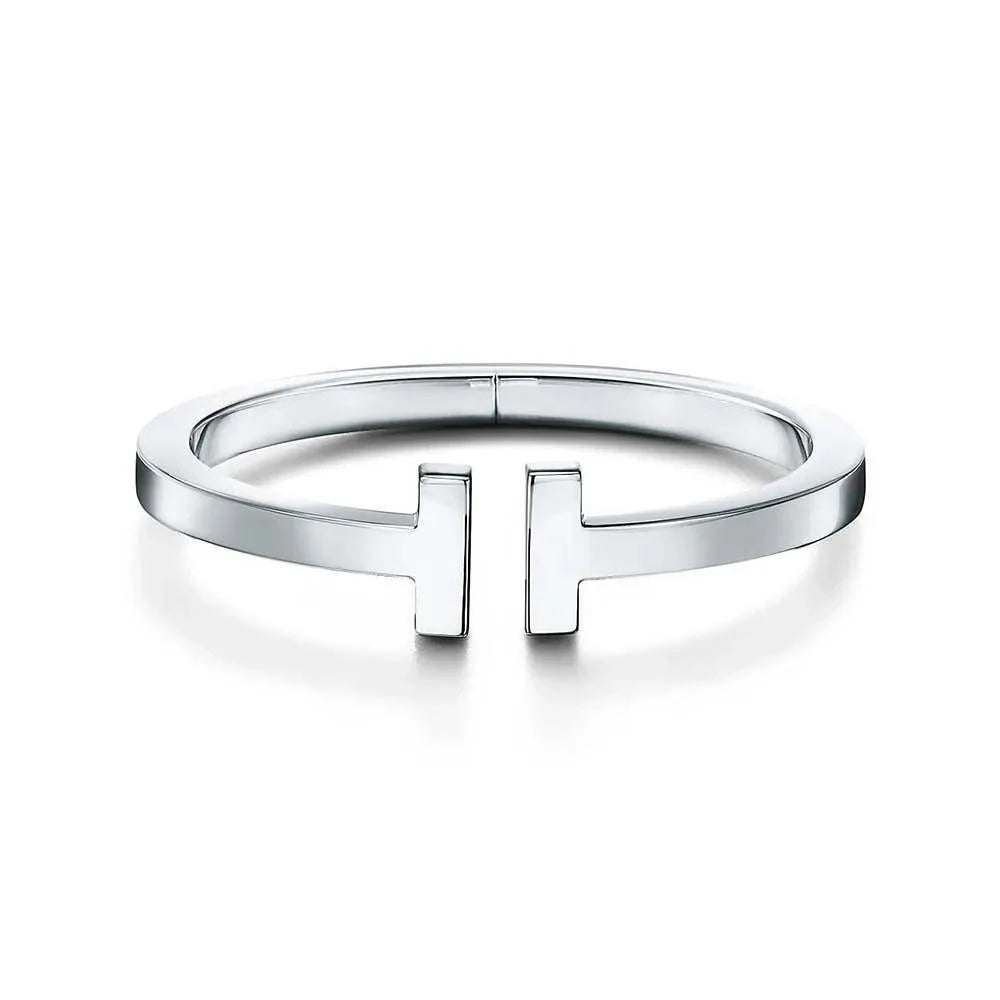 Bracelete T em Prata