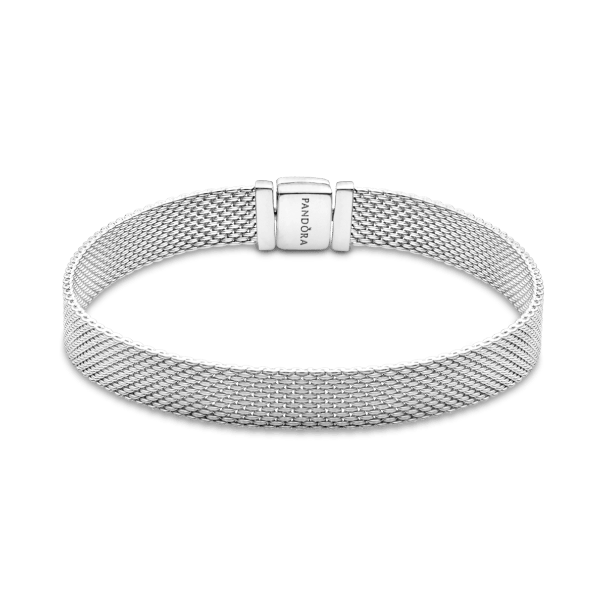 Bracelete de Prata 925 em Malha e Fecho Brilhante
