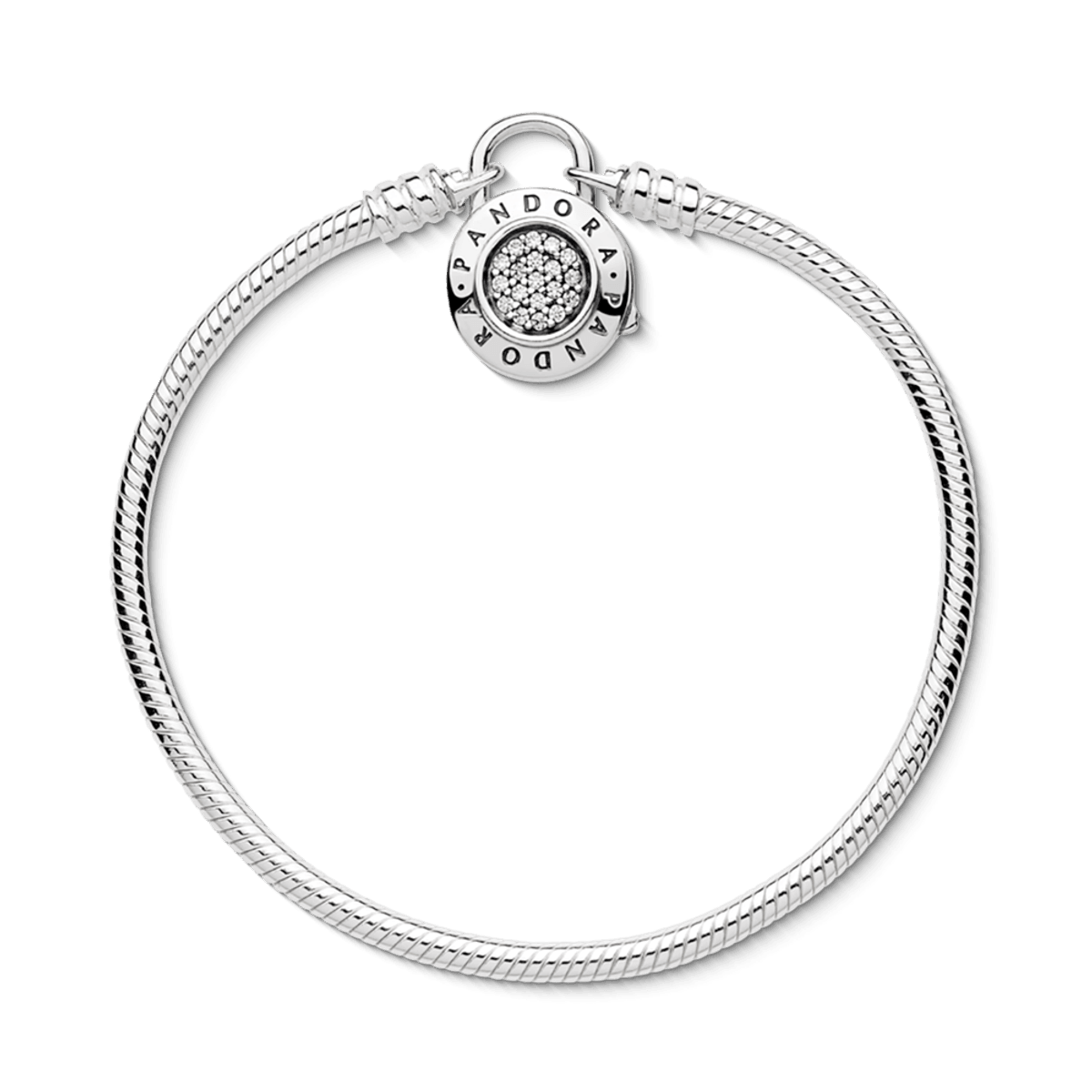 Bracelete Crie & Combine - Liso Fecho Pandora Cadeado