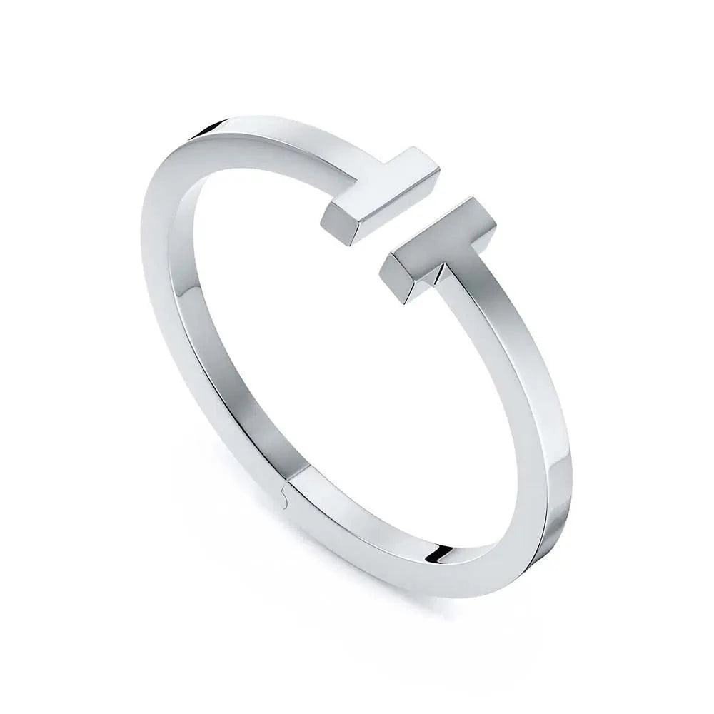 Bracelete T em Prata