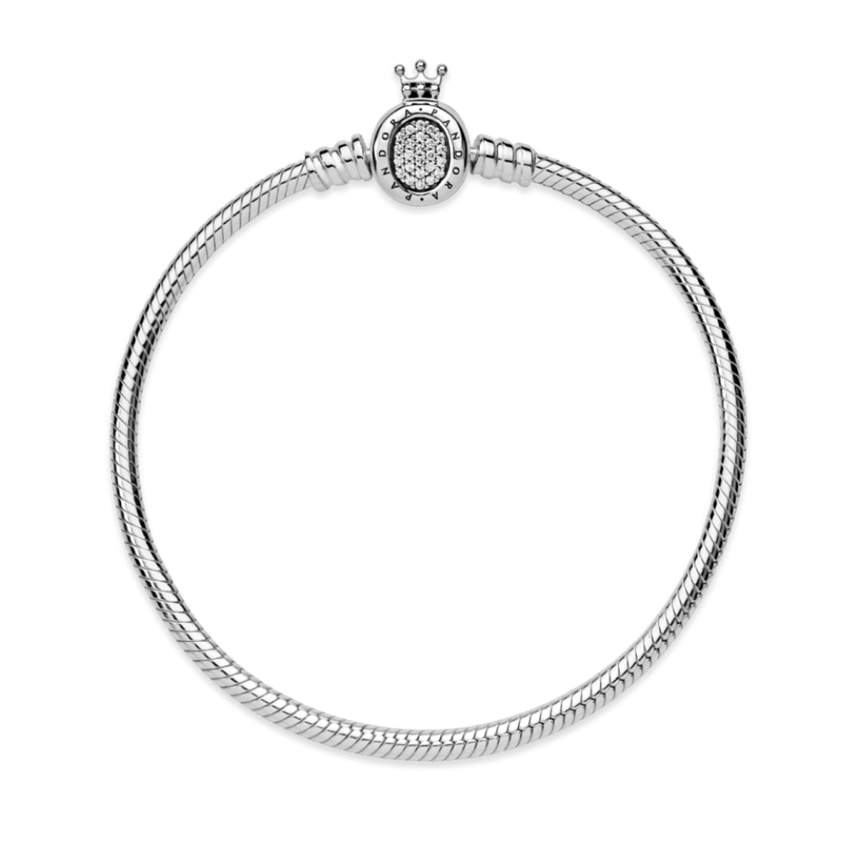 Bracelete em Trama e Fecho O Coroado