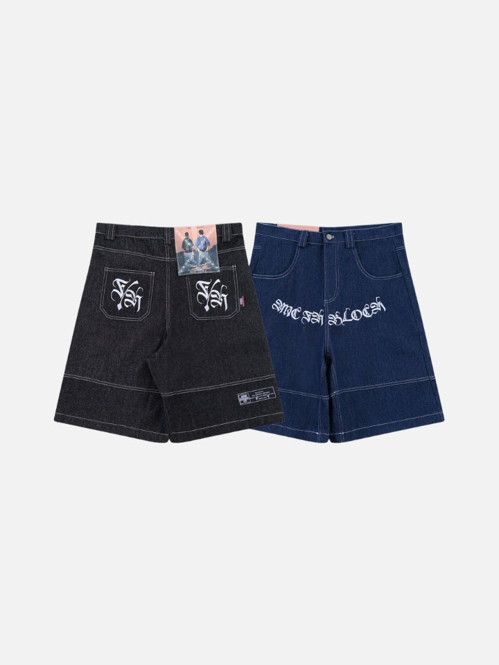 Bermuda Jeans Jorts com Bolsos Hope