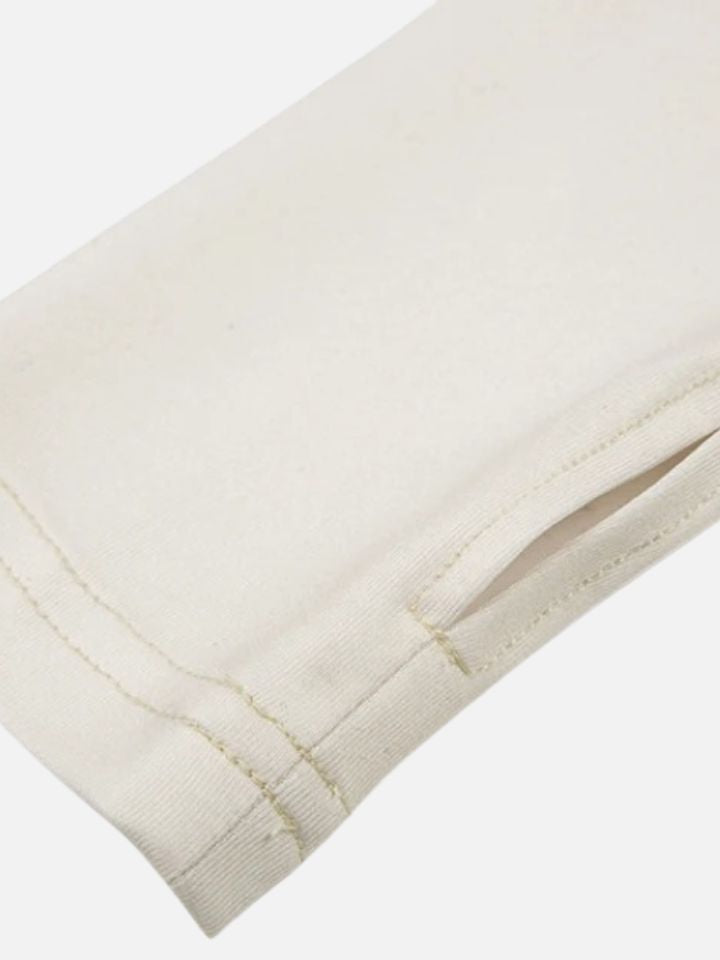 Cropped Feminino Manga Longa Branco 'Future Girl'